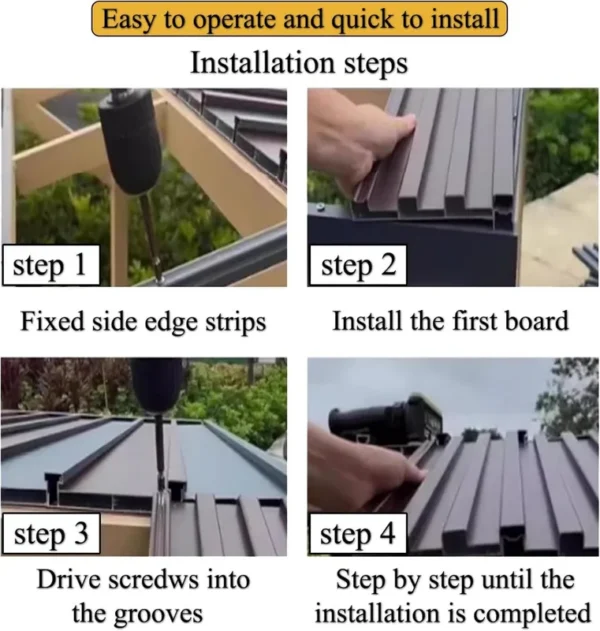 Aluminum Sandwich Roof Panel, Waterproof, 100% QC Testing - view 2