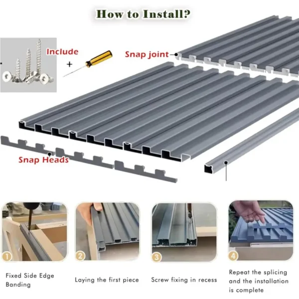 Aluminum Sandwich Roof Panel, Waterproof, 100% QC Testing - view 3