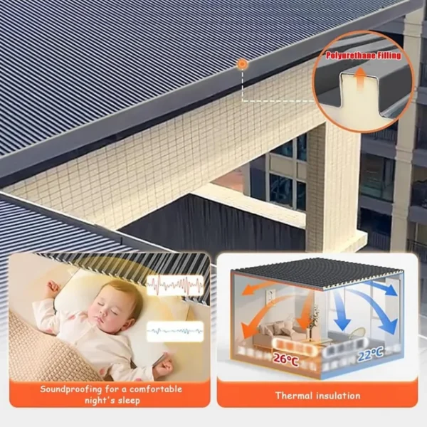 Aluminum Sandwich Roof Panel, Waterproof, 100% QC Testing - view 4