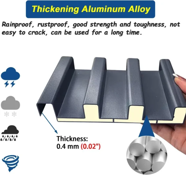 Aluminum Sandwich Roof Panel, Waterproof, 100% QC Testing - view 5