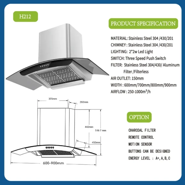 And Hotel Use Ventilator, 90cm, Stainless, Steel - view 3