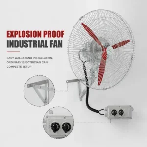 And Wall-mounted Fan, Explosion-proof, AC220, 370W 550W 750W