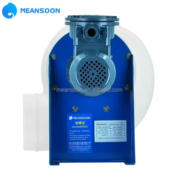 Anti-corrosive Centrifugal Duct Fan, Plastic, 160mm - view 4