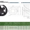 Atex Axial Explosion-proof Fan, 17251, 172mm, 220V, EC3500 - view 6