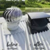 Attic Gable Exhaust Fan, Solar, HVAC, Brushless - view 6