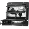 Attic Shutter Exhaust Fan, Wall, ETL - view 2