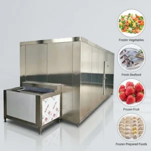 Automatic Spiral Tunnel Freezer, 220 V, Stainless Steel 304