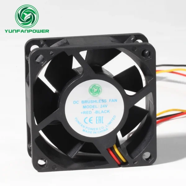 Axial Air Cooling Fan, 24V, 6025, Brushless, 12v - view 4
