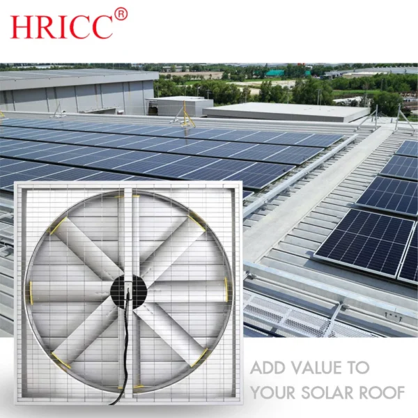 Axial Air Cooling Fan, Wall, Solar