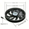 Axial Brushless Fan, PD25030B24VH, DC24V, 250x250x30mm - view 3