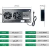Axial Cabinet Fan, 110-240V, Wall, 120mm, 3000RPM - view 3