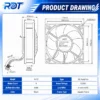 Axial Compact Fan, 12V, 4412FM, 120mm, 3.2W - view 3