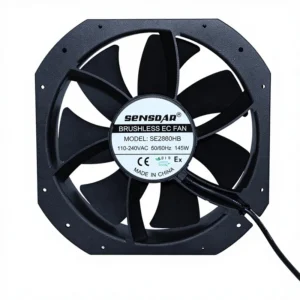 Axial Cooling Fan, 12-48V, 280X280X80mm, Aluminum, Plastic