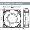 Axial Cooling Fan, 120mm, 12V, 24V, 48V - view 6