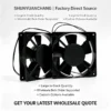 Axial Cooling Fan, 120mm, 220V-240V, Plastic - view 6