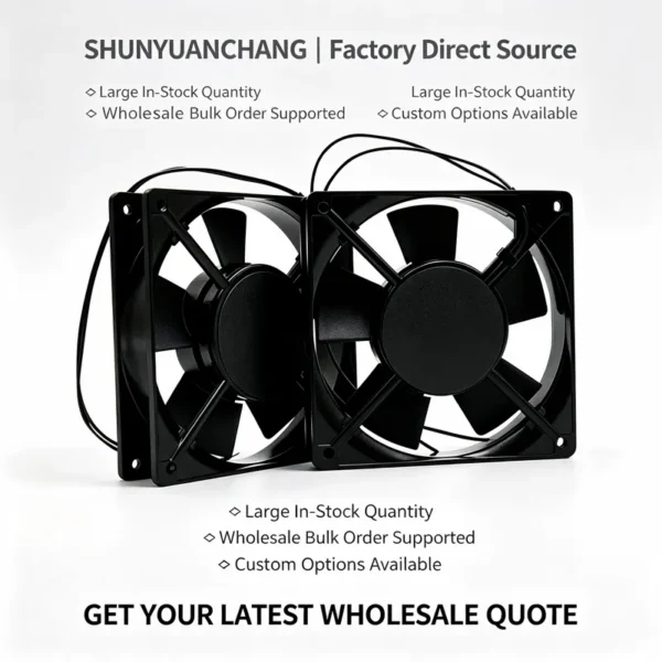 Axial Cooling Fan, 120mm, 220V-240V, Plastic - view 6