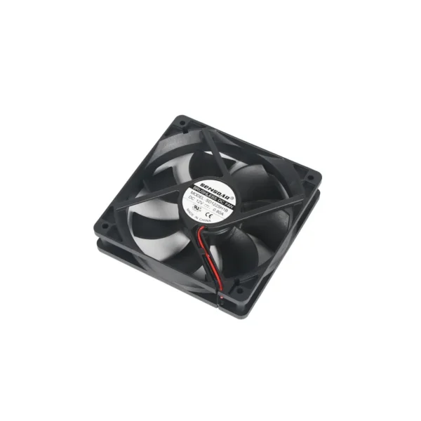 Axial Cooling Fan, 12V, 120X120X25, Aluminum, Plastic - view 3