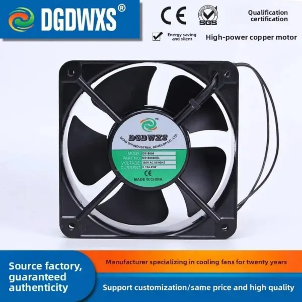Axial Cooling Fan, 18060, 110V/220V, Copper - view 3