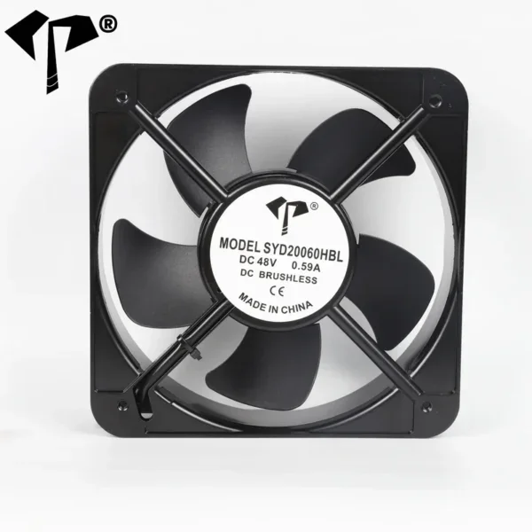 Axial Cooling Fan, 20060, 200mm, 200x200x60mm, 12V/24V/48V