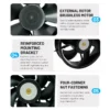 Axial Cooling Fan, 220V, 40mm, Plastic - view 4
