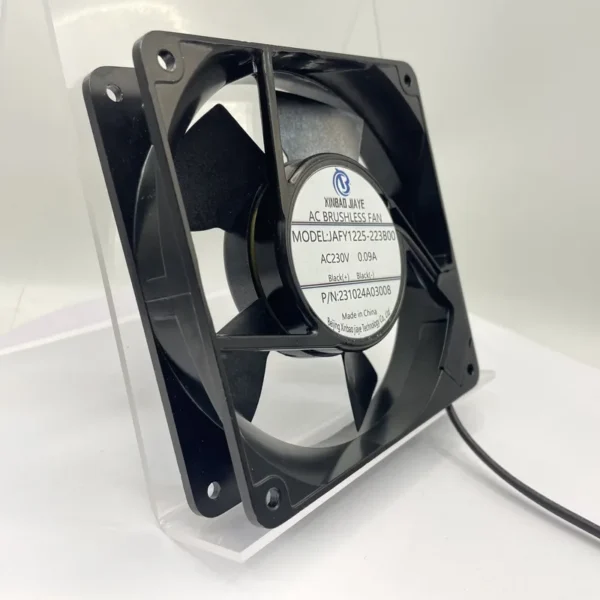 Axial Cooling Fan, 230V, 1225mm, PBT, 120x120x25mm - view 3
