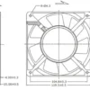 Axial Cooling Fan, 230V, 1225mm, PBT, 120x120x25mm - view 6