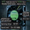 Axial Cooling Fan, 6025mm, 24V/12V, PLC