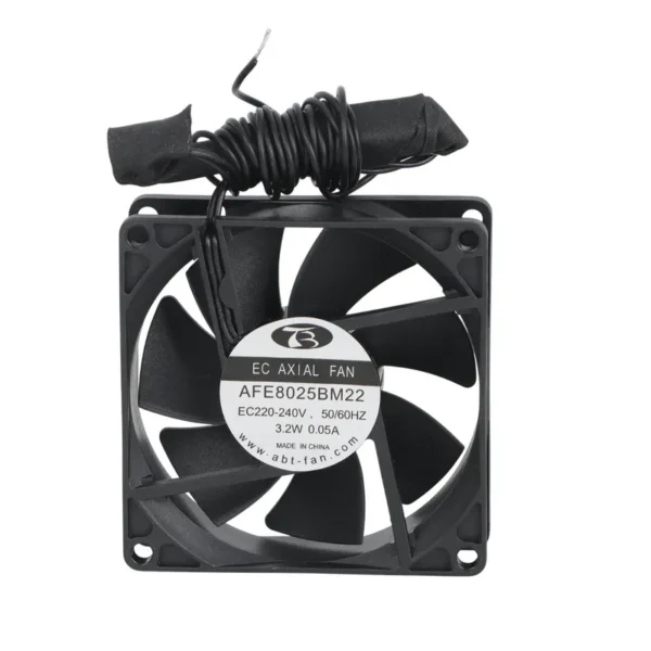 Axial Cooling Fan, 80x80x25mm, 220V, IP68, Waterproof