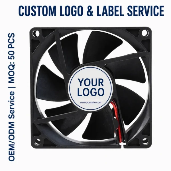 Axial Cooling Fan, 80x80x25mm, 8025, 12V, 24V - view 4