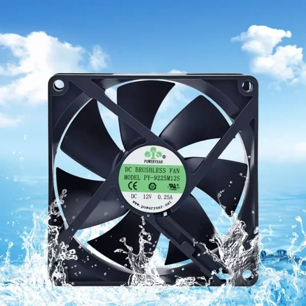Axial Cooling Fan, 9225, 12V, 24V, 92x92x25mm