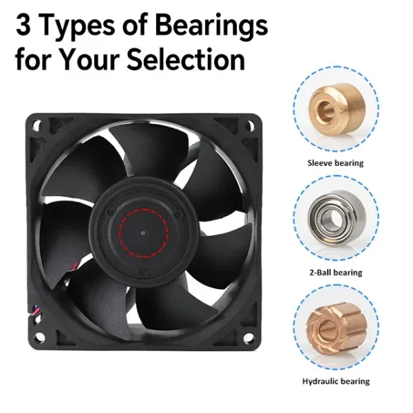 Axial Cooling Fan, 92x92x38mm, 12V, 24V - view 3