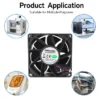 Axial Cooling Fan, 92x92x38mm, 12V, 24V - view 4