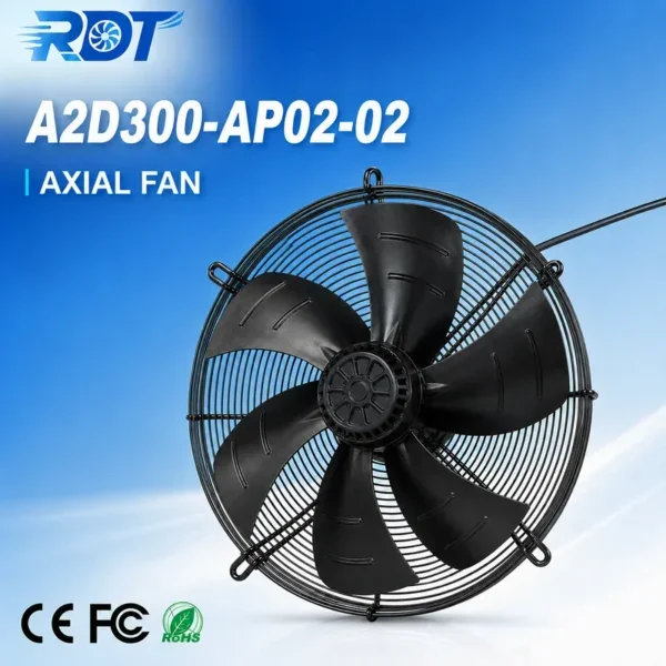 Axial Cooling Fan, A2D300-AP02-02, 400V, 230V, 300mm