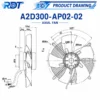 Axial Cooling Fan, A2D300-AP02-02, 400V, 230V, 300mm - view 3