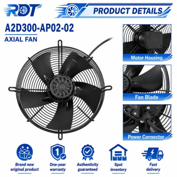 Axial Cooling Fan, A2D300-AP02-02, 400V, 230V, 300mm - view 5