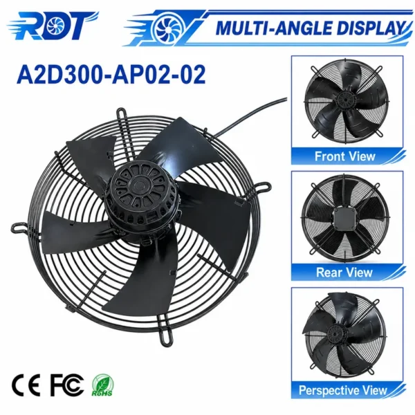 Axial Cooling Fan, A2D300-AP02-02, 400V, 230V, 300mm - view 6