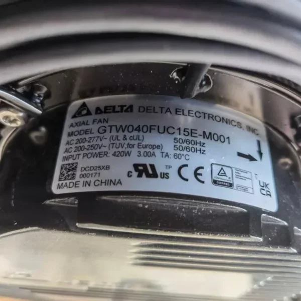 Axial Cooling Fan, GTW040FUC15E-M001, 230VAC, 420W, 3.00A - view 5