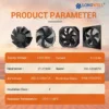 Axial Cooling Fan, LONGWELL, 710mm, Wall, 3000rpm - view 6