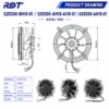 Axial Cooling Fan, S2D200-AH18-AI18-01, 400VAC, 200mm, 940m3/h - view 3