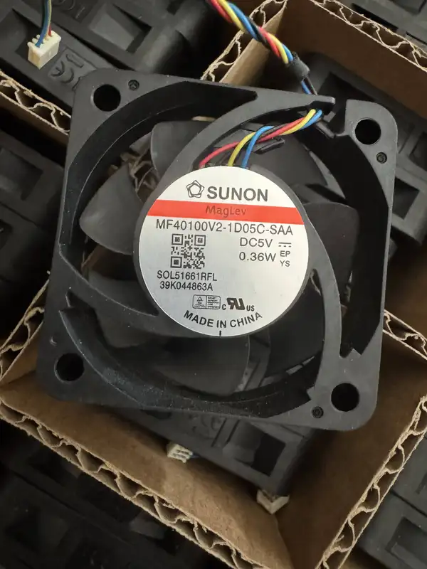 Axial Cooling Fan, SUNON, MF40100V2-1D05C-SAA, 5V, 0.47W - view 3
