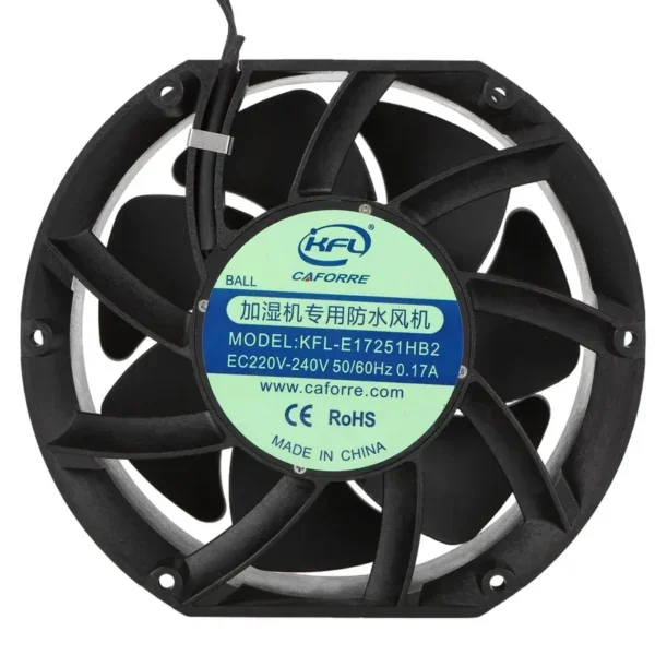 Axial Cooling Fan, Waterproof, IP68/67/54, 172mm, 115/230V