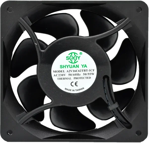 Axial Direct Drive Motor, 160x62mm, Aluminum, 115/230V - view 2