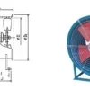 Axial Duct Exhaust Fan, Wall, 110, 2100M3 - view 4