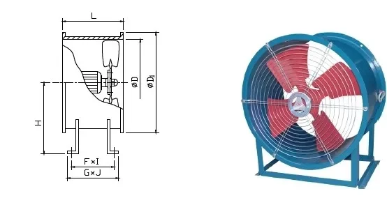 Axial Duct Exhaust Fan, Wall, 110, 2100M3 - view 4