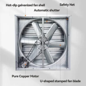 Axial Exhaust Cooling Fan, 1000mm, Copper