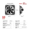 Axial Exhaust Fan, 3-Speed, 220V - view 6