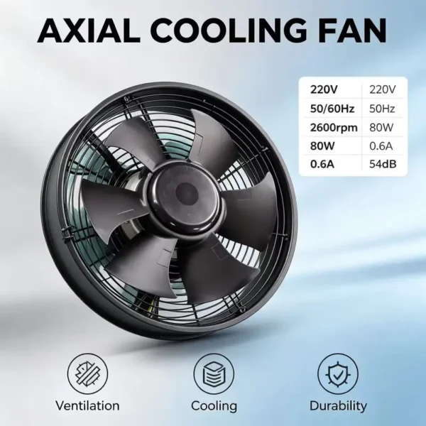 Axial Exhaust Fan, A3P200-EC072-001, 220V, 50/60HZ - view 3