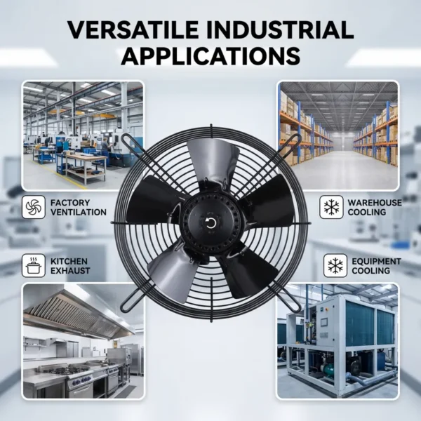 Axial Fan, 110V, 220V, 240V, 50W - view 4