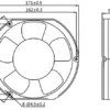 Axial Fan, 17251mm, 110V, Plastic - view 3