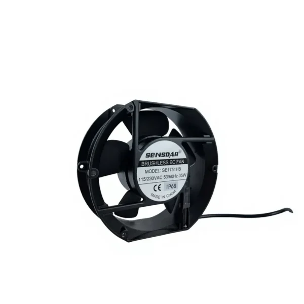 Axial Fan, 172x172x51mm, Waterproof, IP68, 250cfm - view 4
